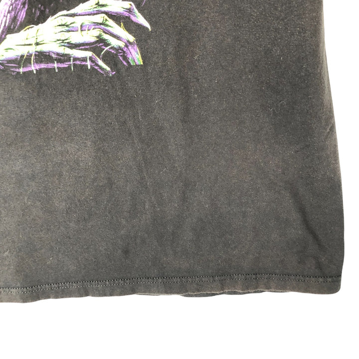 Metallica Skull Pattern Band T-shirt Band Tee Men's M size cotton black type Vintage Second Hand