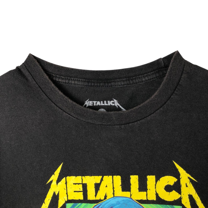 Metallica Skull Pattern Band T-shirt Band Tee Men's M size cotton black type Vintage Second Hand