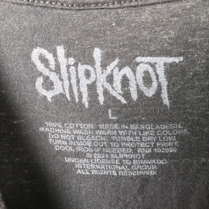 Slipknot Band T-shirt, Band T, Men's L size cotton black type Vintage Second Hand