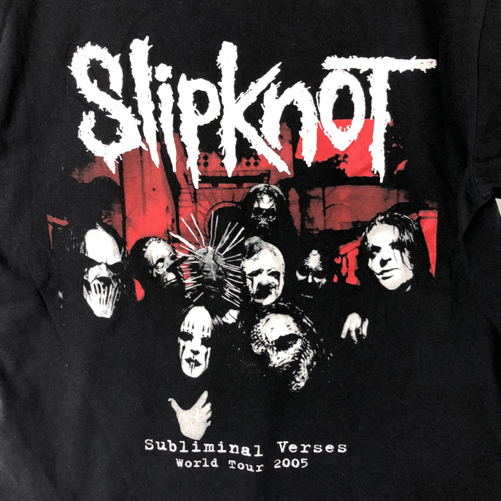 Slipknot Band T-shirt, Band T, Men's L size cotton black type Vintage Second Hand