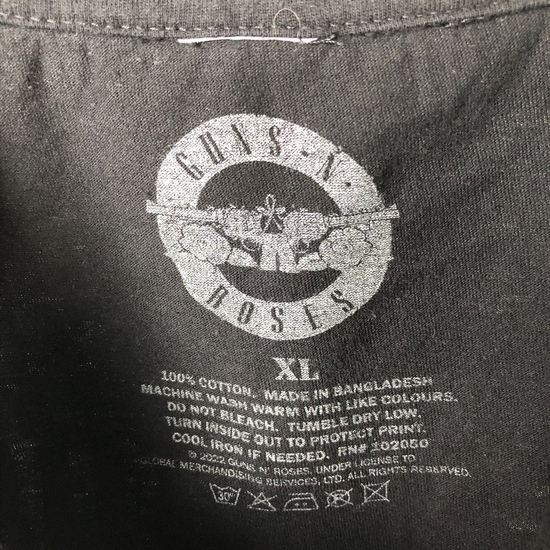 Guns N' Roses Band T-shirt, Band T, Men's XL size cotton black type Vintage Second Hand