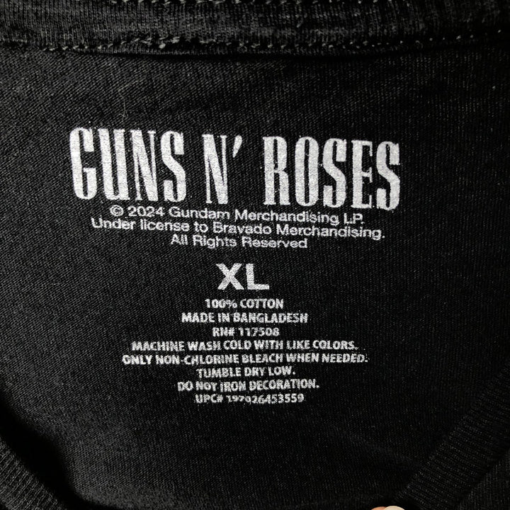 Guns N' Roses Band T-shirt, Band T, Men's XL size cotton black type Vintage Second Hand