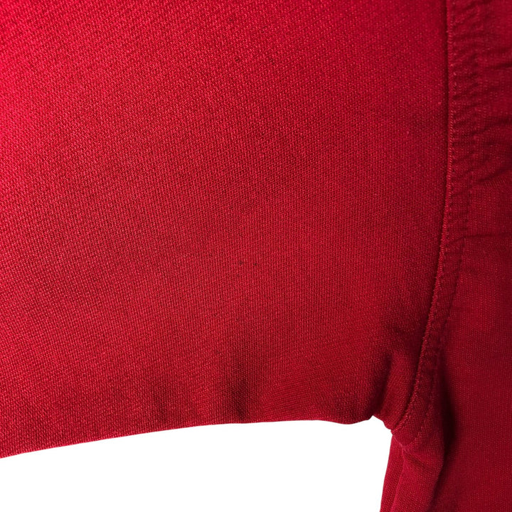 90'S Nike logo embroidered sweatshirt, size L, men's cotton red type Vintage Second Hand