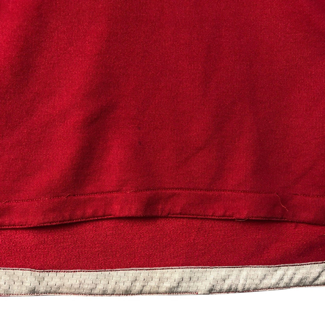 90'S Nike logo embroidered sweatshirt, size L, men's cotton red type Vintage Second Hand