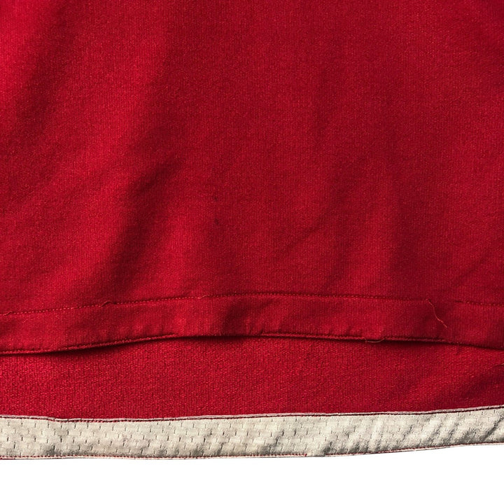 90'S Nike logo embroidered sweatshirt, size L, men's cotton red type Vintage Second Hand