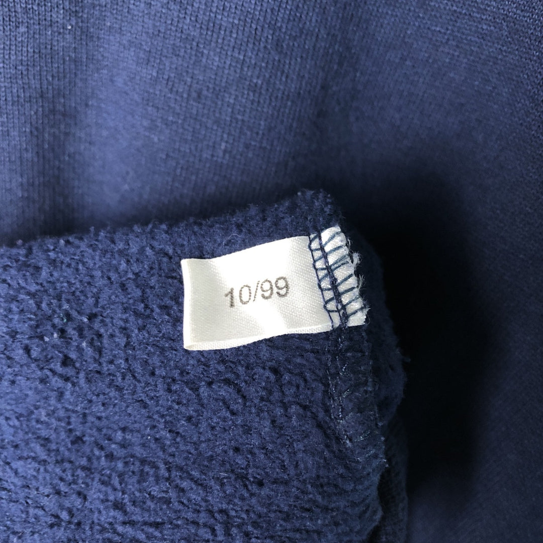 90'S Adidas logo sweatshirt, men's XL size, vintage cotton navy blue type Vintage Second Hand