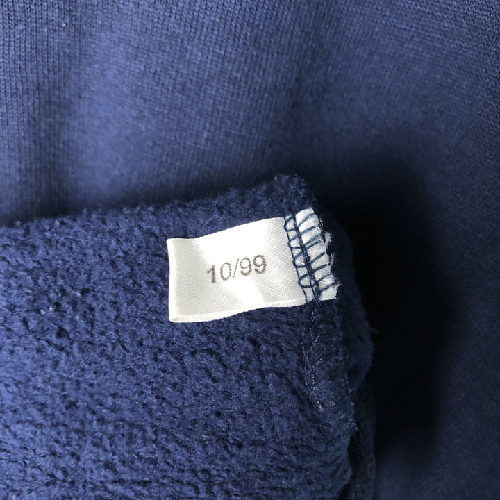 90'S Adidas logo sweatshirt, men's XL size, vintage cotton navy blue type Vintage Second Hand