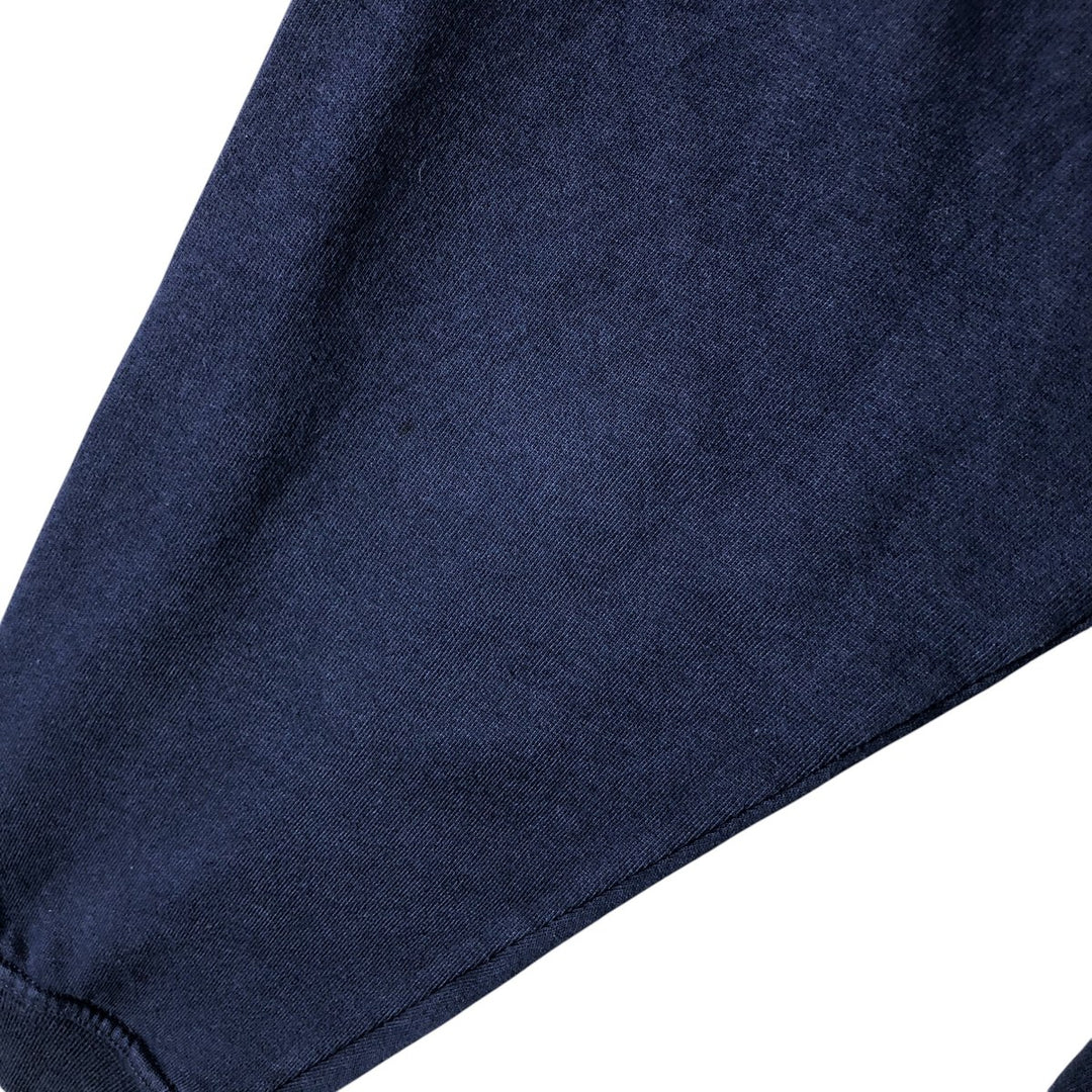 90'S Adidas logo sweatshirt, men's XL size, vintage cotton navy blue type Vintage Second Hand