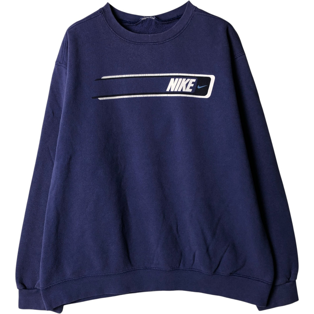 Nike logo sweatshirt, sweatshirt, men's size XL unclear Blue type light blue Vintage Second Hand
