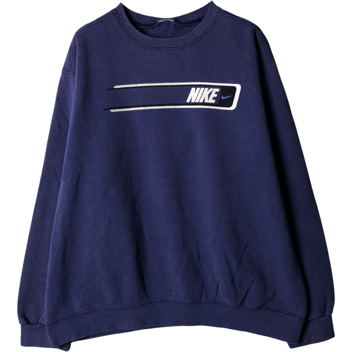 Nike logo sweatshirt, sweatshirt, men's size XL unclear Blue type light blue Vintage Second Hand