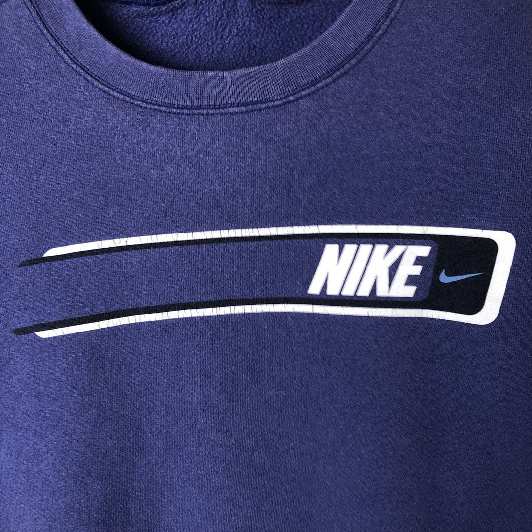 Nike logo sweatshirt, sweatshirt, men's size XL unclear Blue type light blue Vintage Second Hand