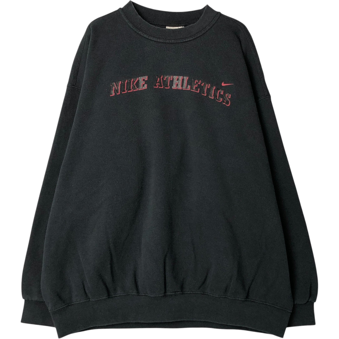 Vintage 90'S Nike logo sweatshirt, made in the USA, men's size XXL cotton black type Vintage Second Hand
