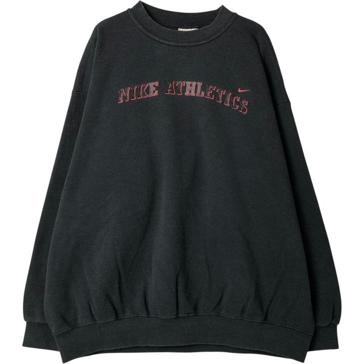 Vintage 90'S Nike logo sweatshirt, made in the USA, men's size XXL cotton black type Vintage Second Hand