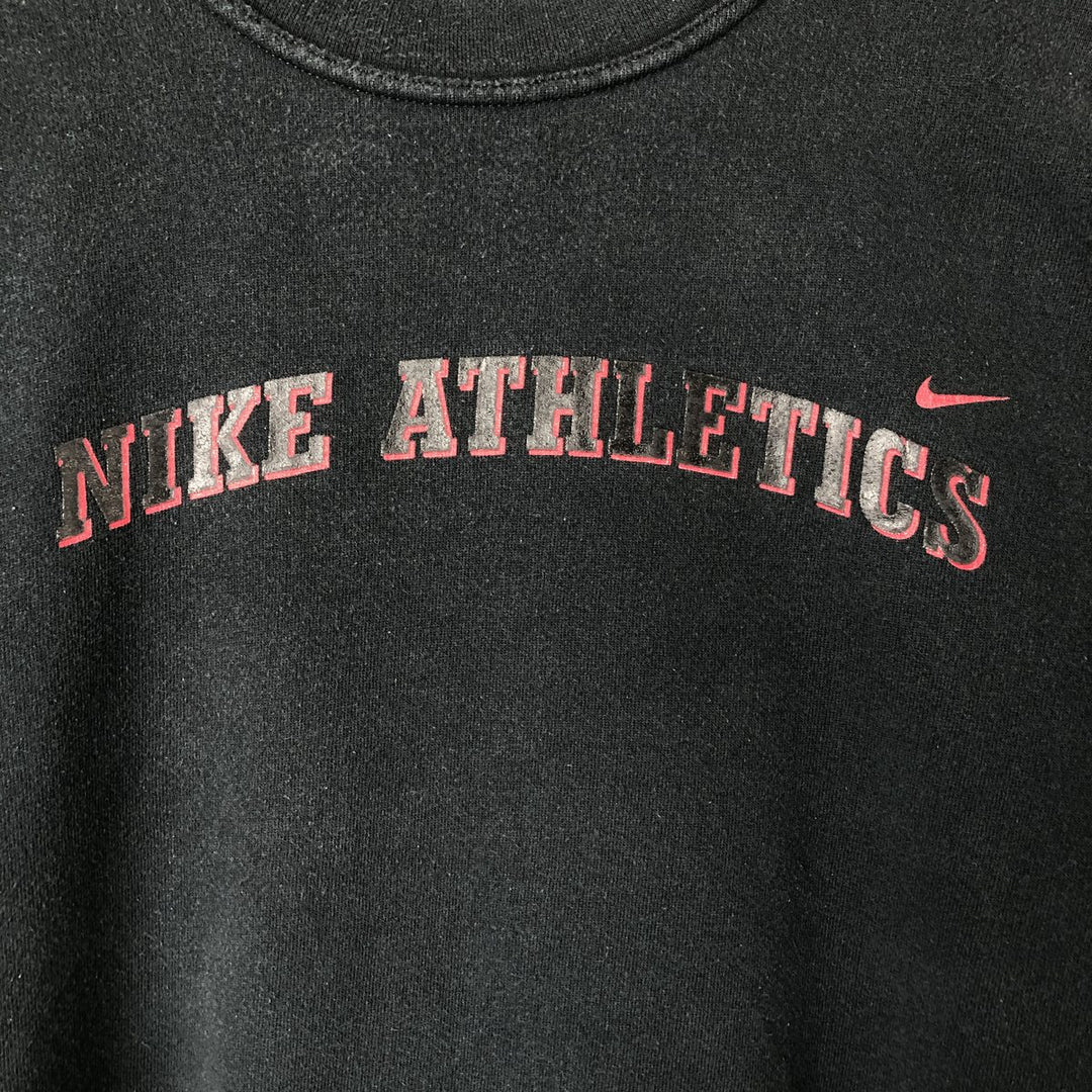 Vintage 90'S Nike logo sweatshirt, made in the USA, men's size XXL cotton black type Vintage Second Hand