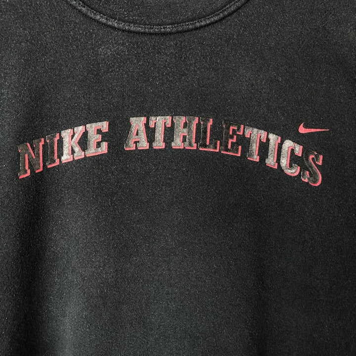 Vintage 90'S Nike logo sweatshirt, made in the USA, men's size XXL cotton black type Vintage Second Hand