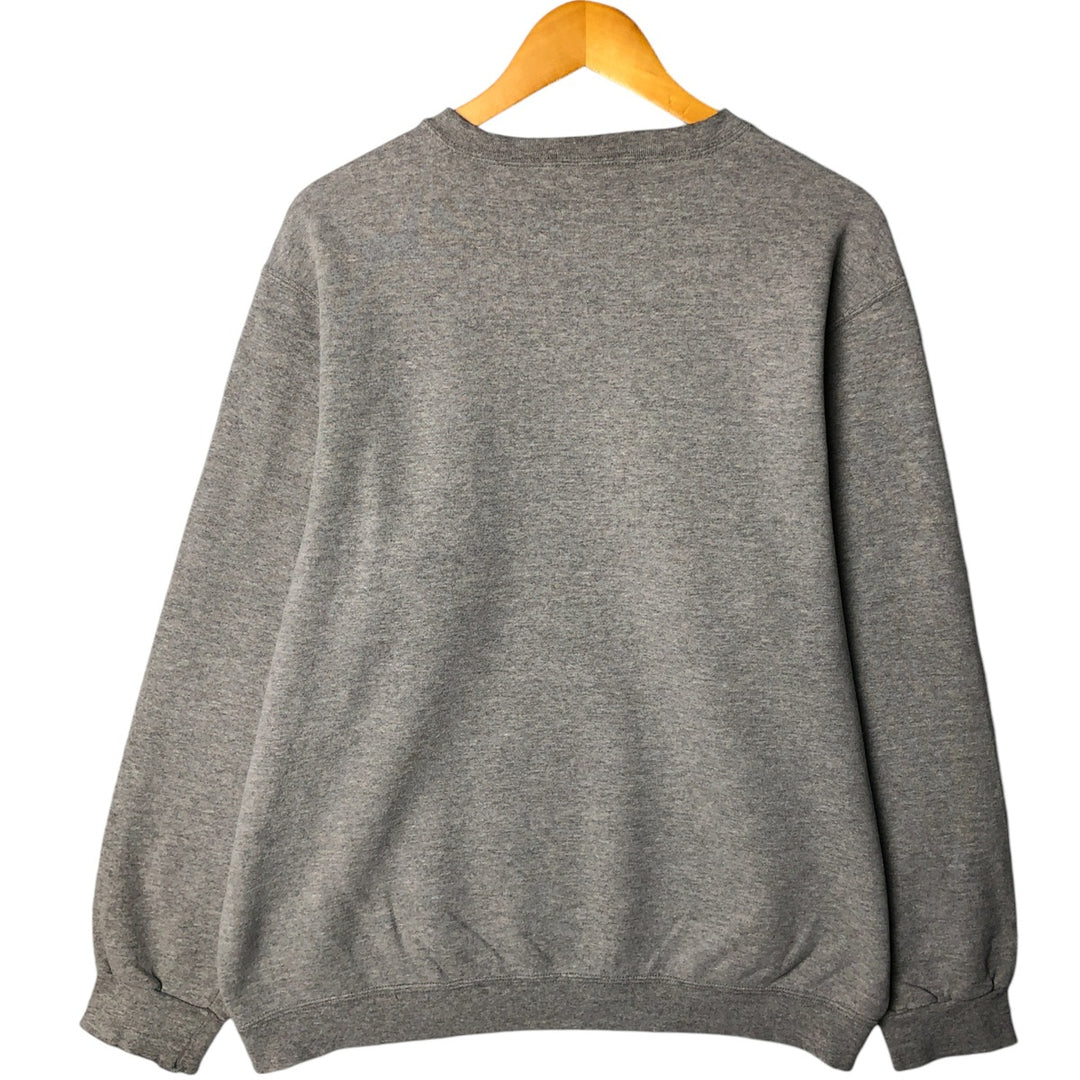 90'S Nike Town sweatshirt, Made in USA, Men's Size L, Vintage cotton gray type Vintage Second Hand