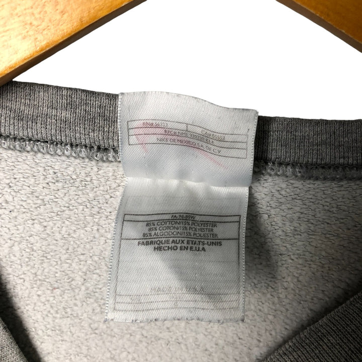90'S Nike Town sweatshirt, Made in USA, Men's Size L, Vintage cotton gray type Vintage Second Hand