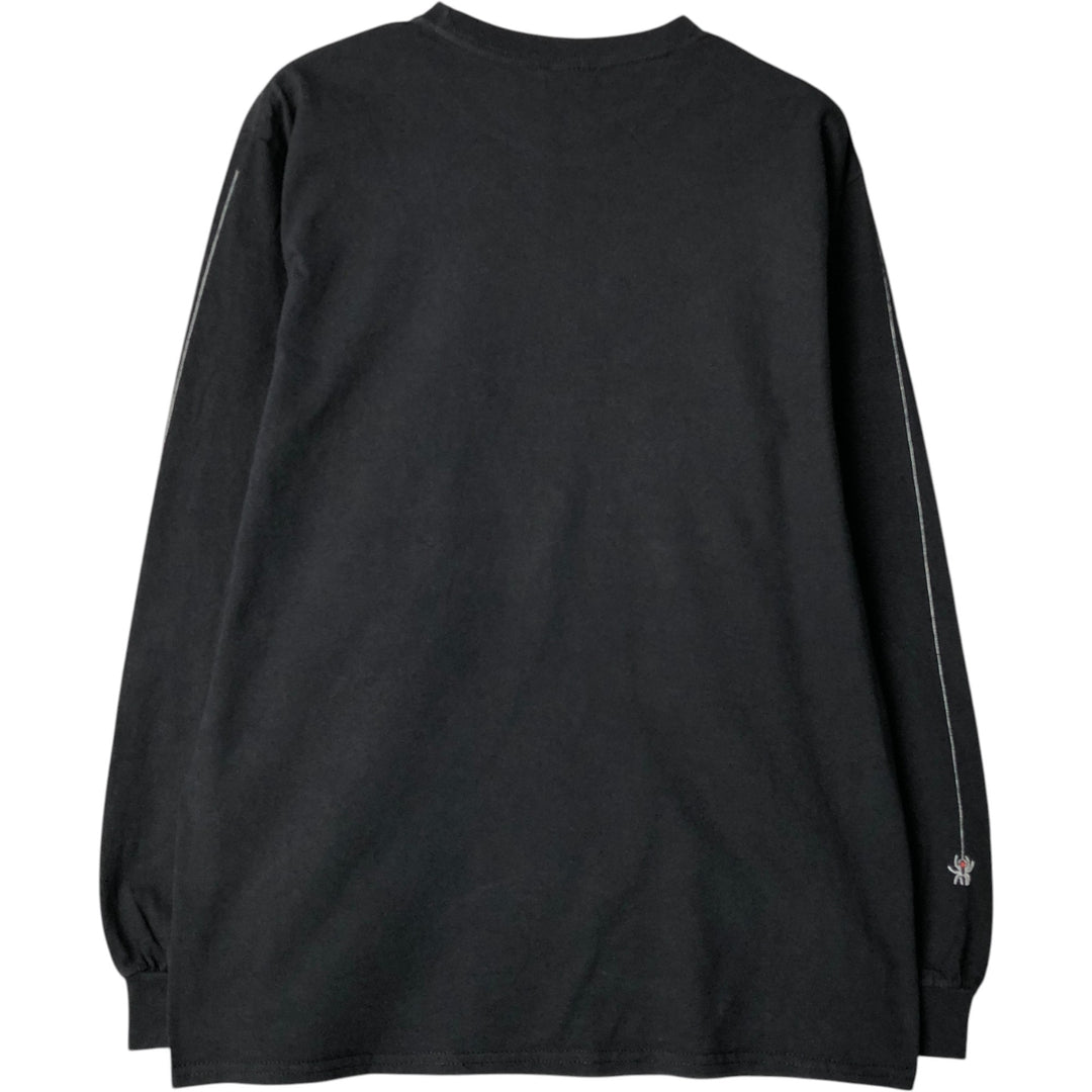 Thrasher Surf Skate Long Sleeve T-Shirt, Men's Size Medium cotton black type Vintage Second Hand