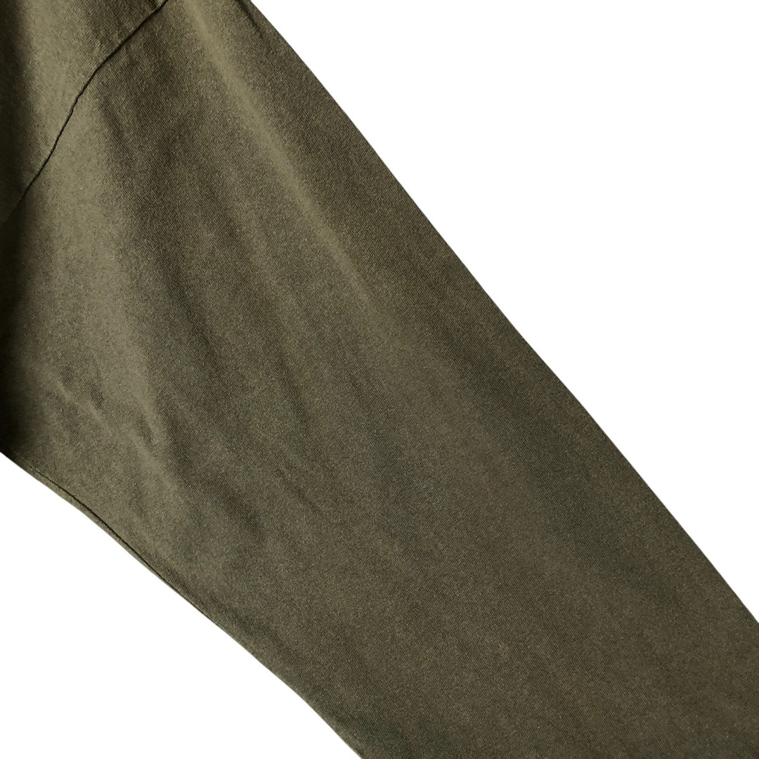 Timberland long-sleeved T-shirt, made in the USA, men's size XL cotton Khaki type Vintage Second Hand