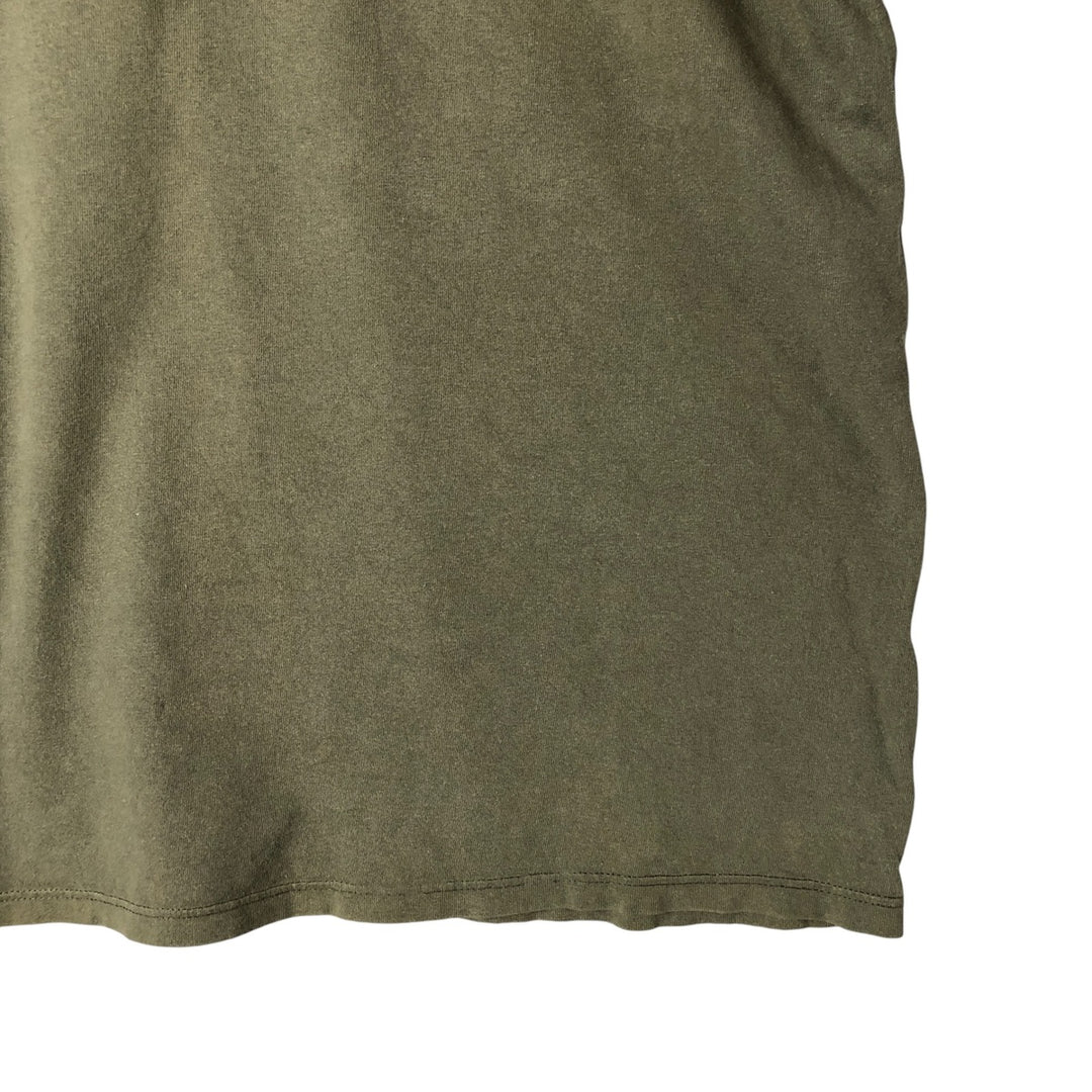 Timberland long-sleeved T-shirt, made in the USA, men's size XL cotton Khaki type Vintage Second Hand