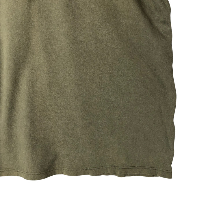 Timberland long-sleeved T-shirt, made in the USA, men's size XL cotton Khaki type Vintage Second Hand