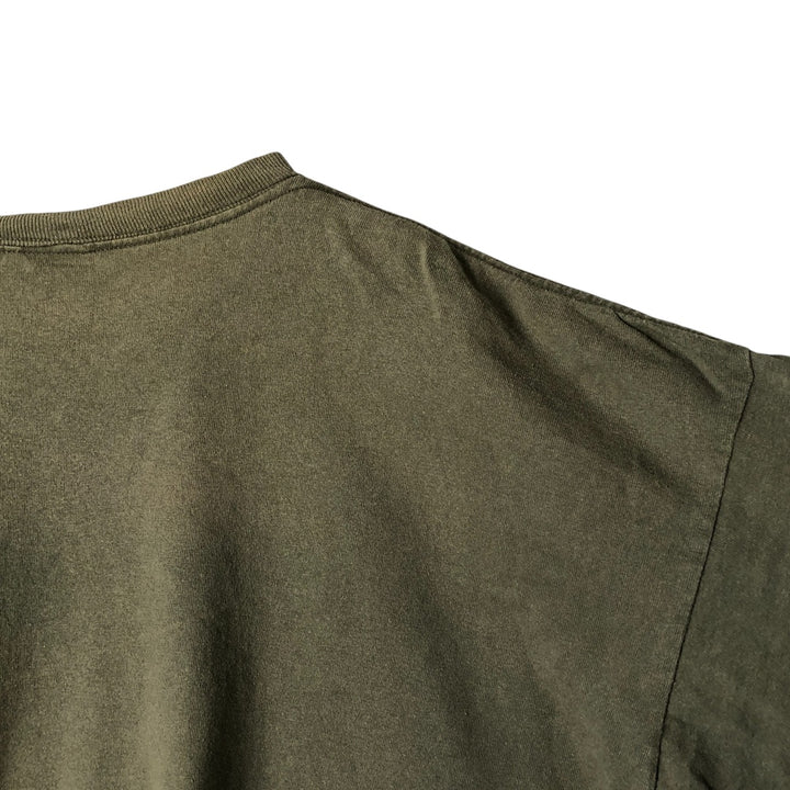 Timberland long-sleeved T-shirt, made in the USA, men's size XL cotton Khaki type Vintage Second Hand