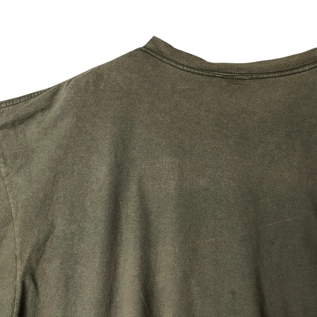 Timberland long-sleeved T-shirt, made in the USA, men's size XL cotton Khaki type Vintage Second Hand