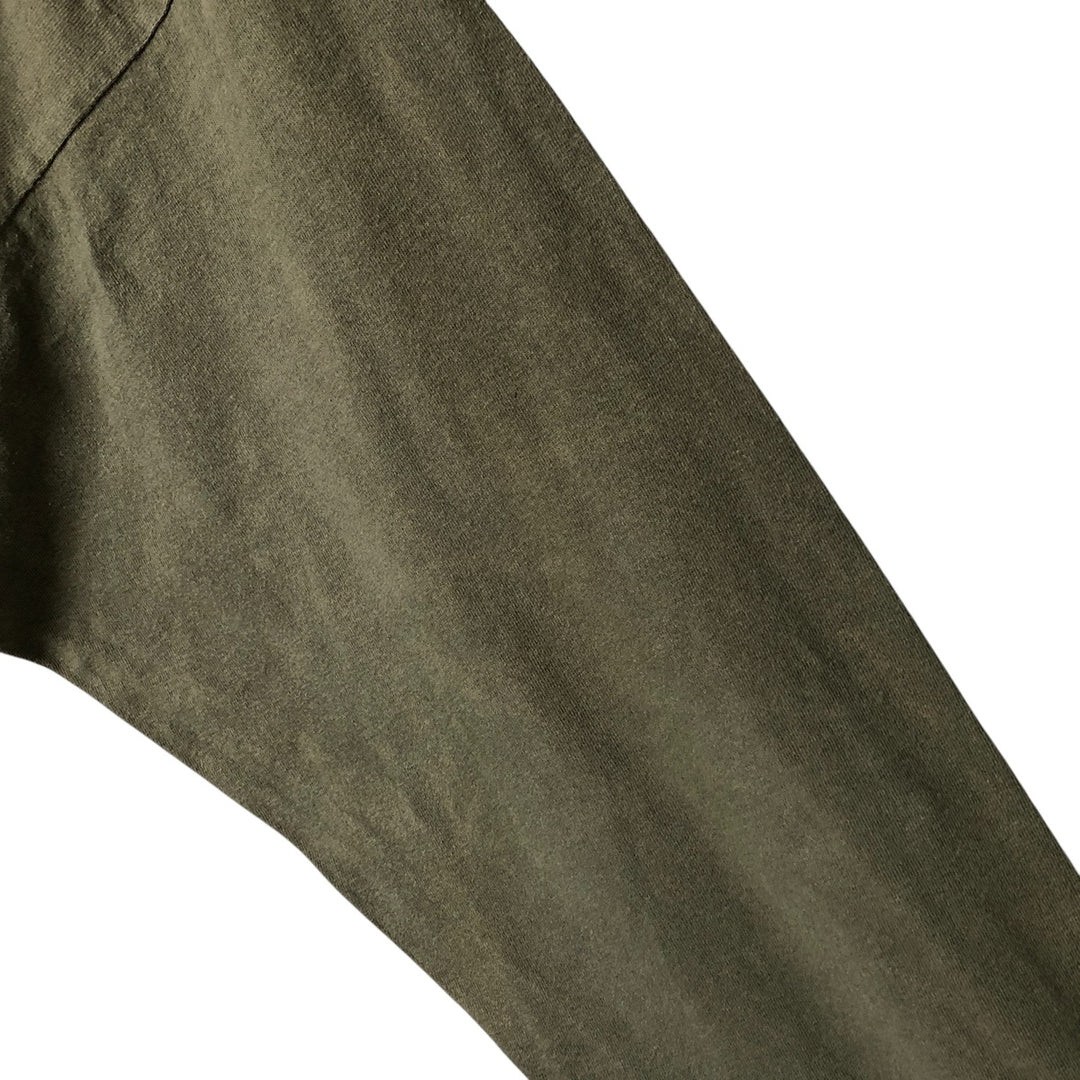 Timberland long-sleeved T-shirt, made in the USA, men's size XL cotton Khaki type Vintage Second Hand