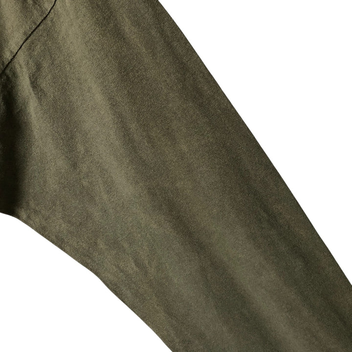 Timberland long-sleeved T-shirt, made in the USA, men's size XL cotton Khaki type Vintage Second Hand