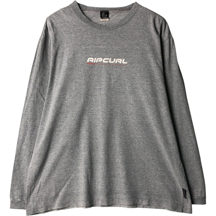 RIPCURL Long T-Shirt, Men's XL cotton gray type Vintage Second Hand