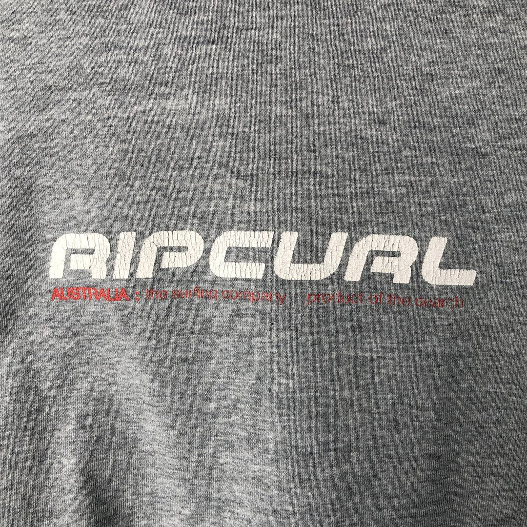 RIPCURL Long T-Shirt, Men's XL cotton gray type Vintage Second Hand
