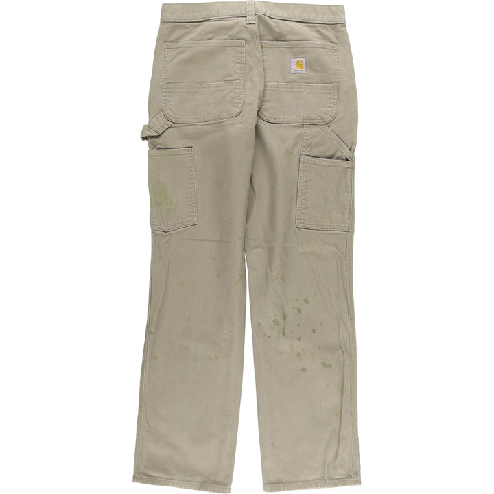 Carhartt Relaxed Fit Duck Painter Pants, Men's, W31 equivalent cotton Khaki type Vintage Second Hand