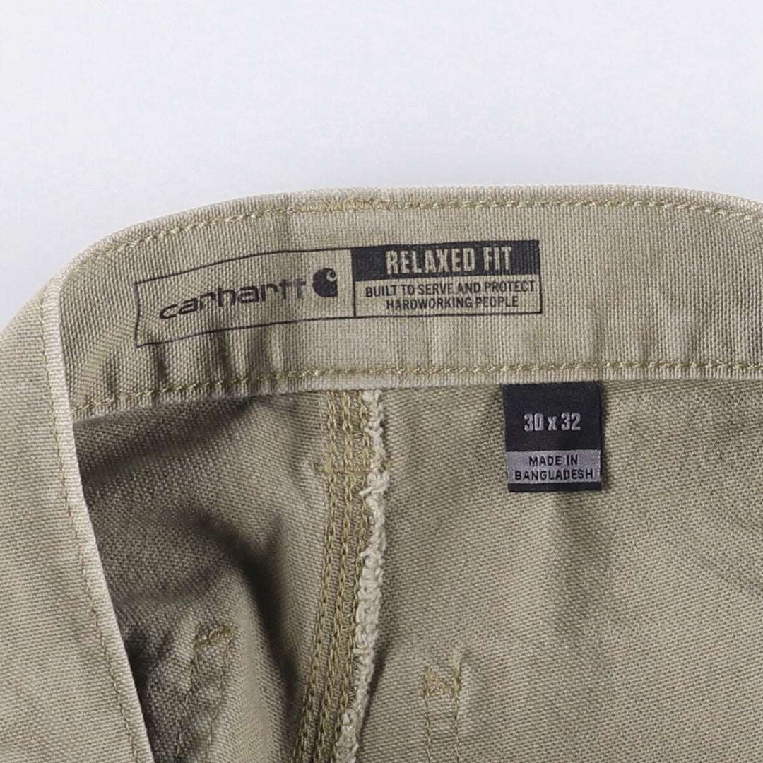 Carhartt Relaxed Fit Duck Painter Pants, Men's, W31 equivalent cotton Khaki type Vintage Second Hand