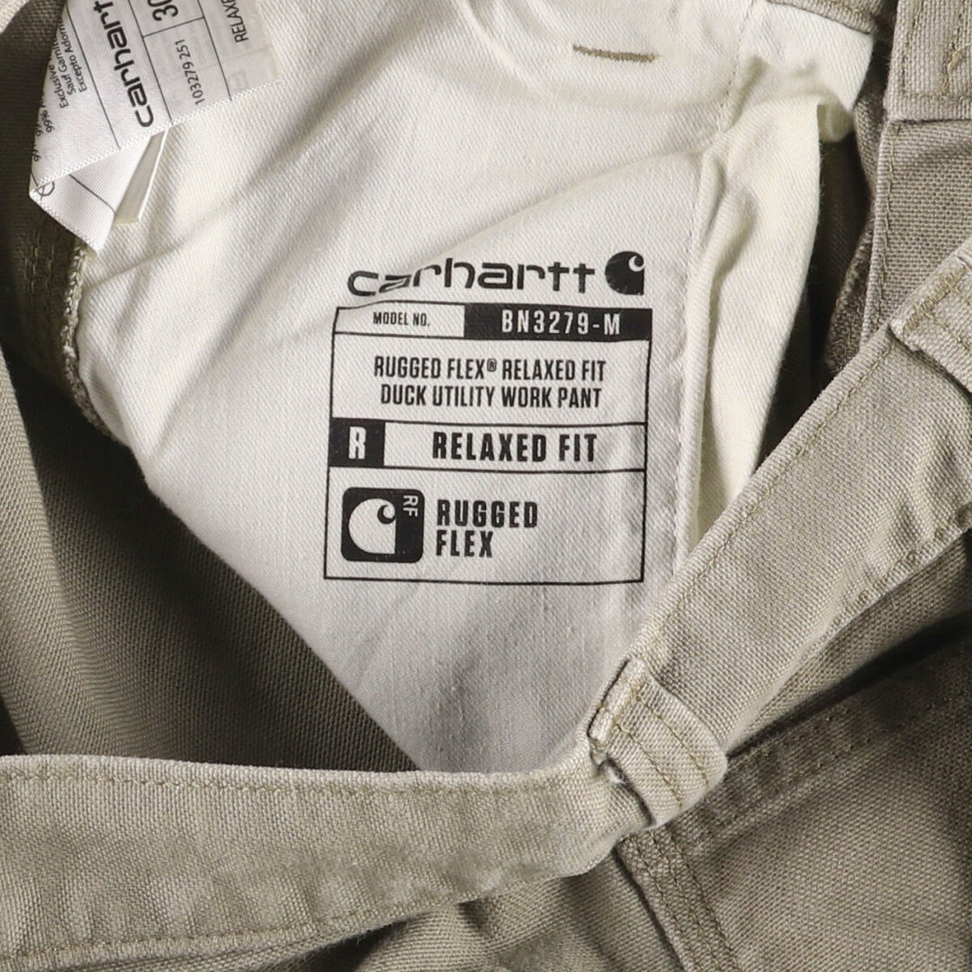 Carhartt Relaxed Fit Duck Painter Pants, Men's, W31 equivalent cotton Khaki type Vintage Second Hand