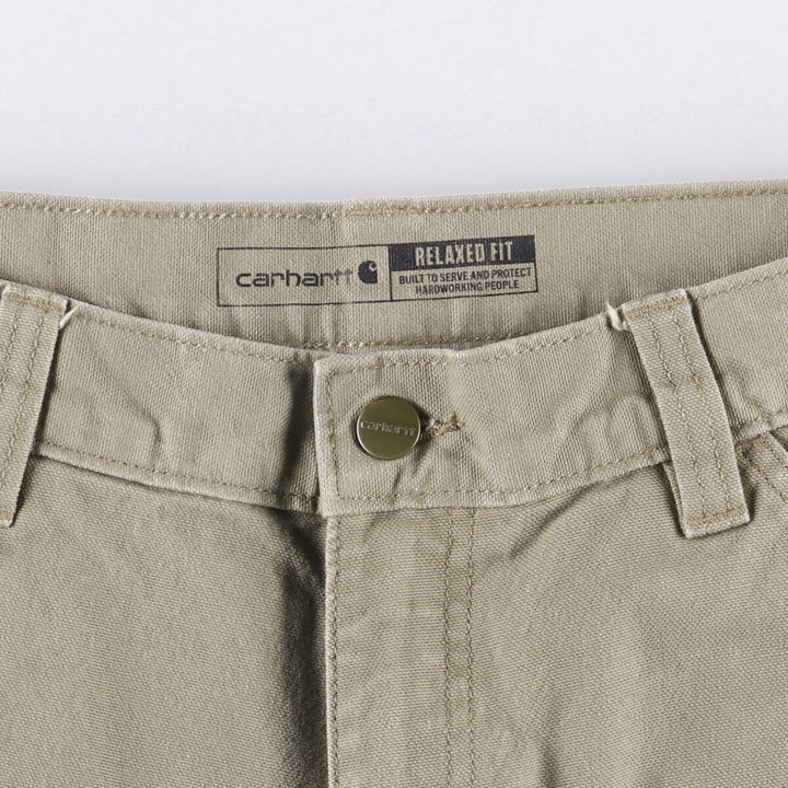 Carhartt Relaxed Fit Duck Painter Pants, Men's, W31 equivalent cotton Khaki type Vintage Second Hand
