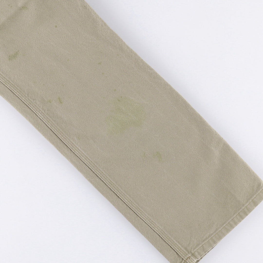 Carhartt Relaxed Fit Duck Painter Pants, Men's, W31 equivalent cotton Khaki type Vintage Second Hand