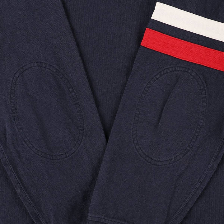 Ralph Lauren POLO by Ralph Lauren long sleeve rugby shirt, men's XL size cotton navy blue type Vintage Second Hand