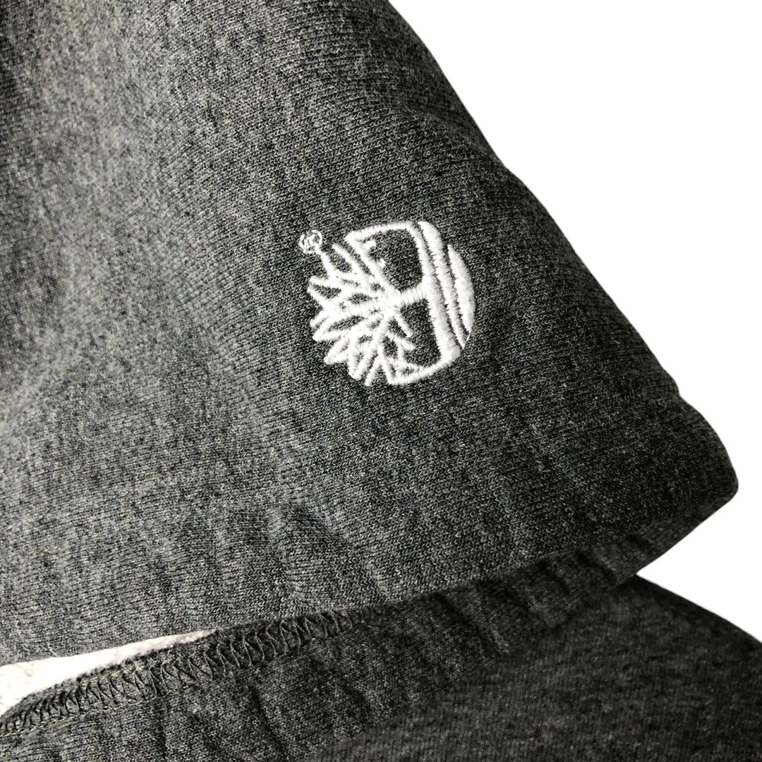 Timberland Full Zip Sweatshirt, Men's XL cotton Charcoal Vintage Second Hand