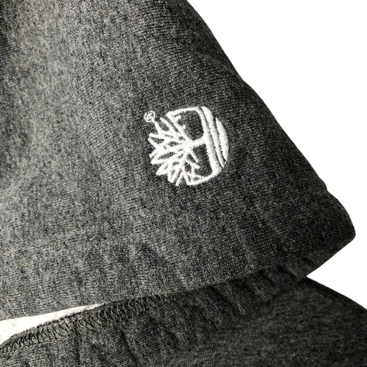 Timberland Full Zip Sweatshirt, Men's XL cotton Charcoal Vintage Second Hand