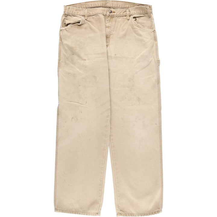 Dickies Relaxed Fit Duck Painter Pants, Men's, Size W33 cotton beige type brown Vintage Second Hand