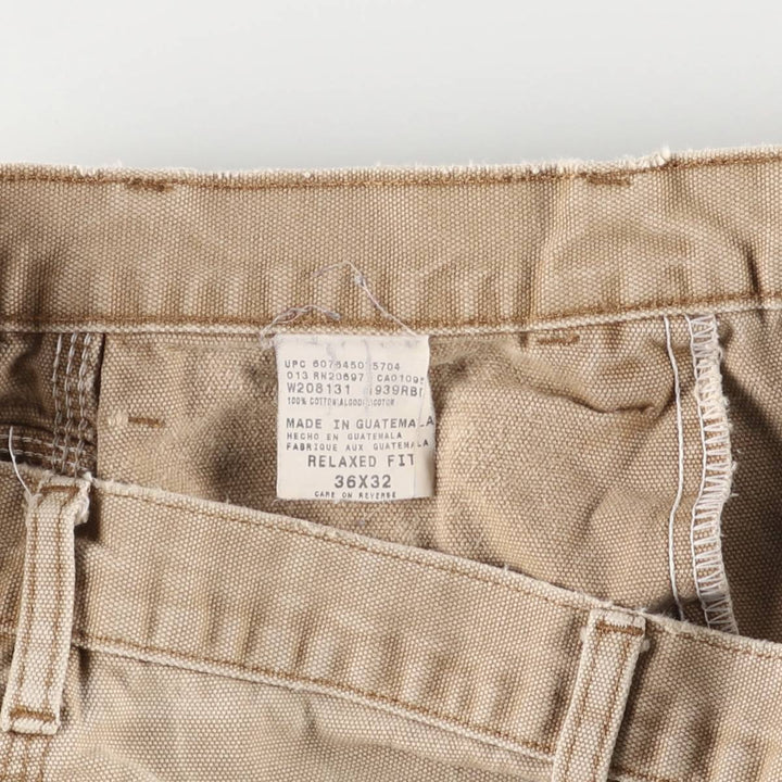 Dickies Relaxed Fit Duck Painter Pants, Men's, Size W33 cotton beige type brown Vintage Second Hand