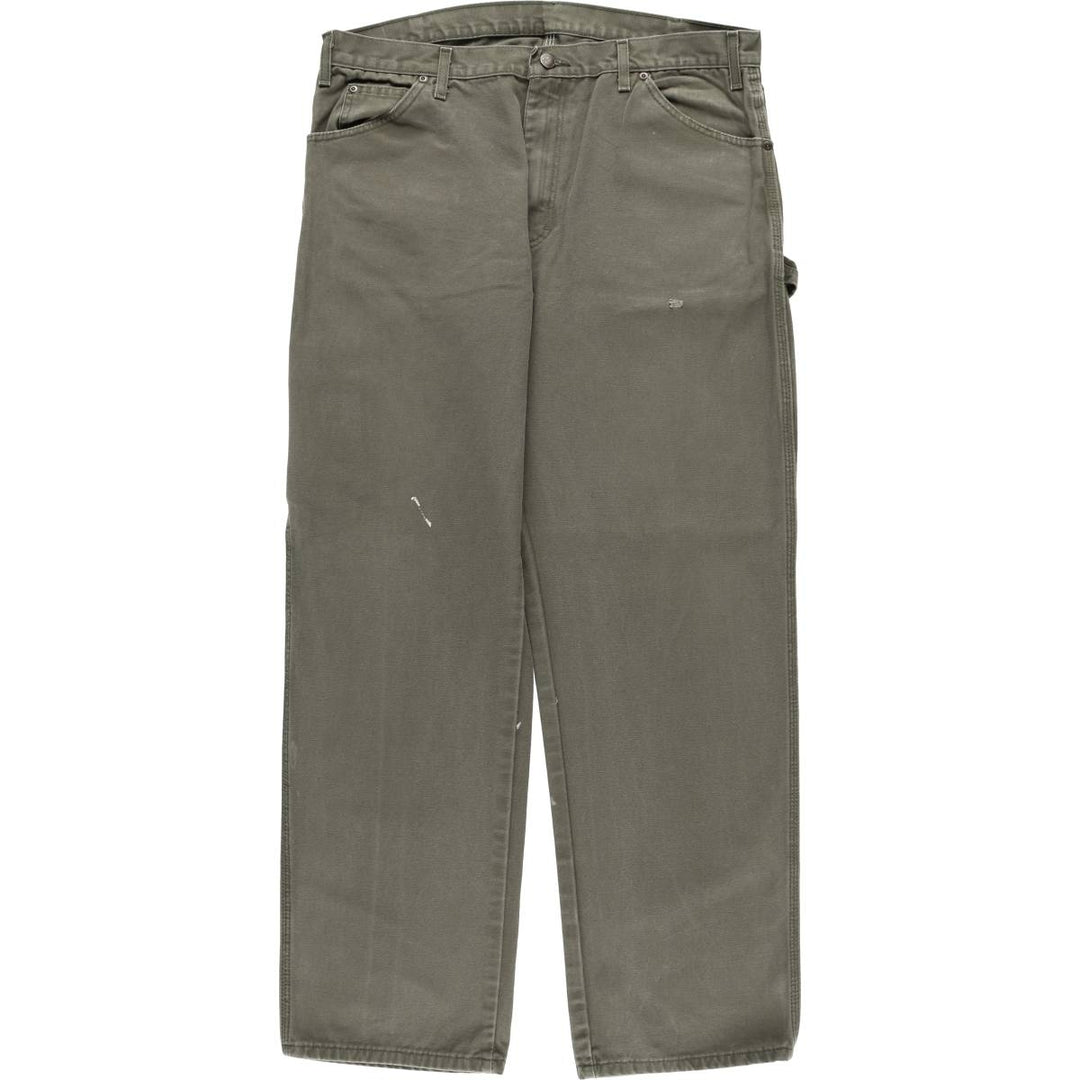 Dickies Duck Painter Pants Men's W35 equivalent cotton Khaki type sage green Vintage Second Hand