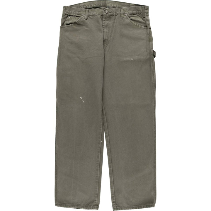 Dickies Duck Painter Pants Men's W35 equivalent cotton Khaki type sage green Vintage Second Hand