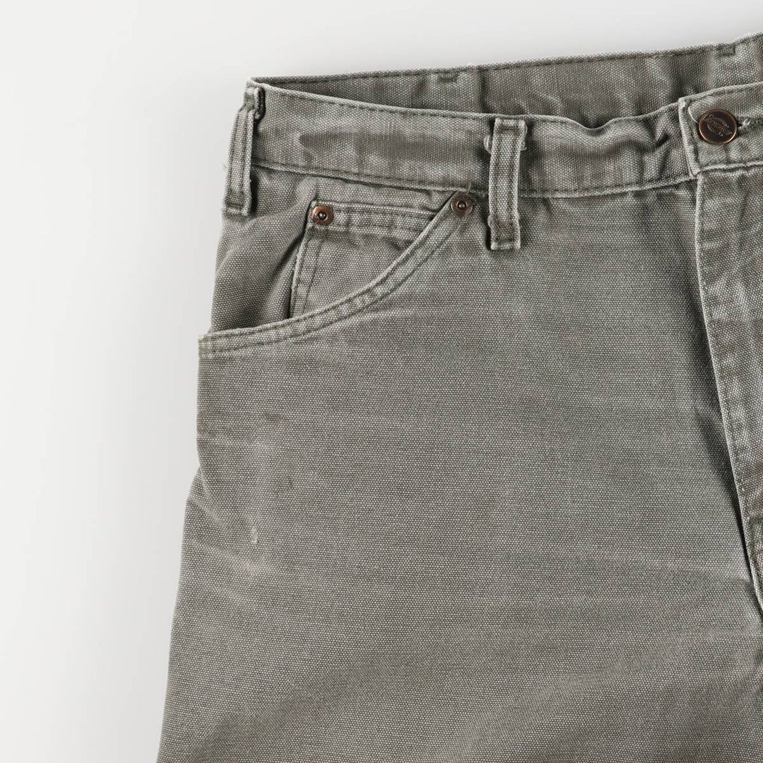 Dickies Duck Painter Pants Men's W33 equivalent unclear Khaki type sage green Vintage Second Hand