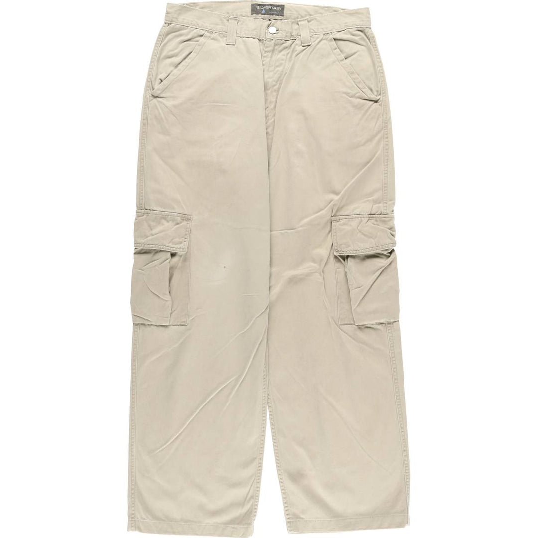 2000'S Levi's SILVER TAB Silver Tab Chino Cargo Pants, Size W34L34 (Men's Size 34) cotton Beige type Vintage Second Hand