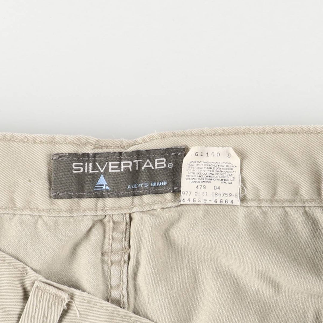 2000'S Levi's SILVER TAB Silver Tab Chino Cargo Pants, Size W34L34 (Men's Size 34) cotton Beige type Vintage Second Hand