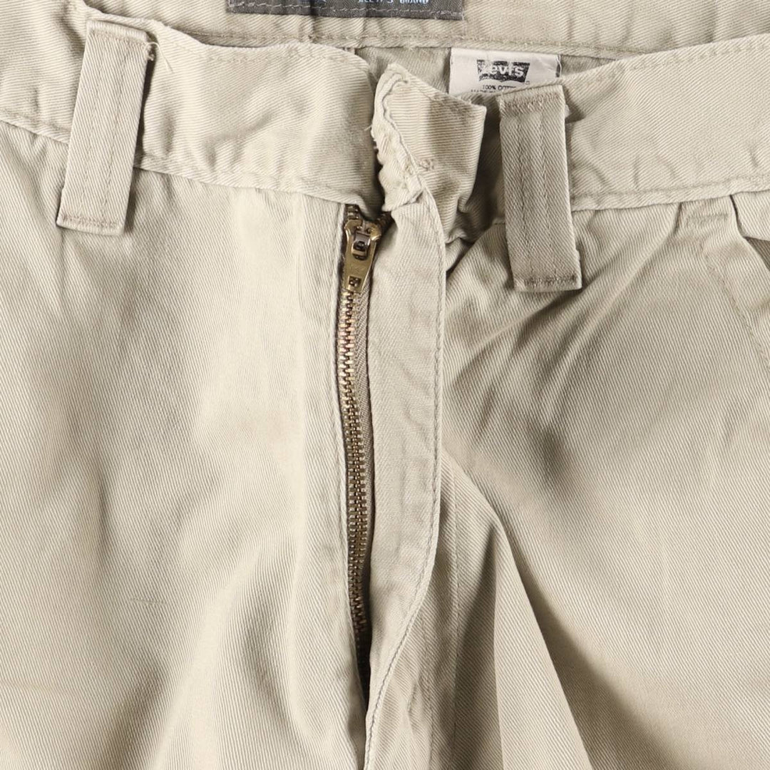 2000'S Levi's SILVER TAB Silver Tab Chino Cargo Pants, Size W34L34 (Men's Size 34) cotton Beige type Vintage Second Hand