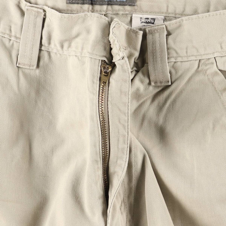 2000'S Levi's SILVER TAB Silver Tab Chino Cargo Pants, Size W34L34 (Men's Size 34) cotton Beige type Vintage Second Hand
