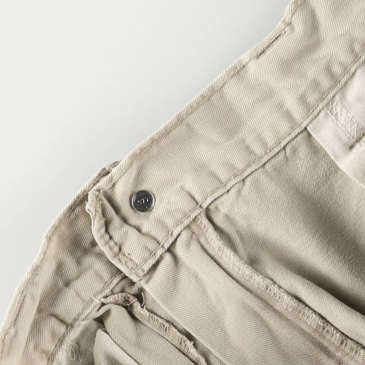 2000'S Levi's SILVER TAB Silver Tab Chino Cargo Pants, Size W34L34 (Men's Size 34) cotton Beige type Vintage Second Hand