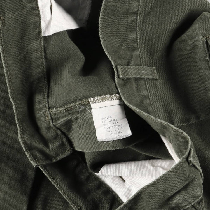 90'S Ralph Lauren POLO by Ralph Lauren Two-pleat Chino Pants Made in USA Men's W35 Vintage cotton Khaki type Vintage Second Hand